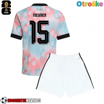 Otroške Nogometnih dresov Belgija Thomas Meunier #15 Gostujoči SP 2026 Kratki rokavi (+ hlače)